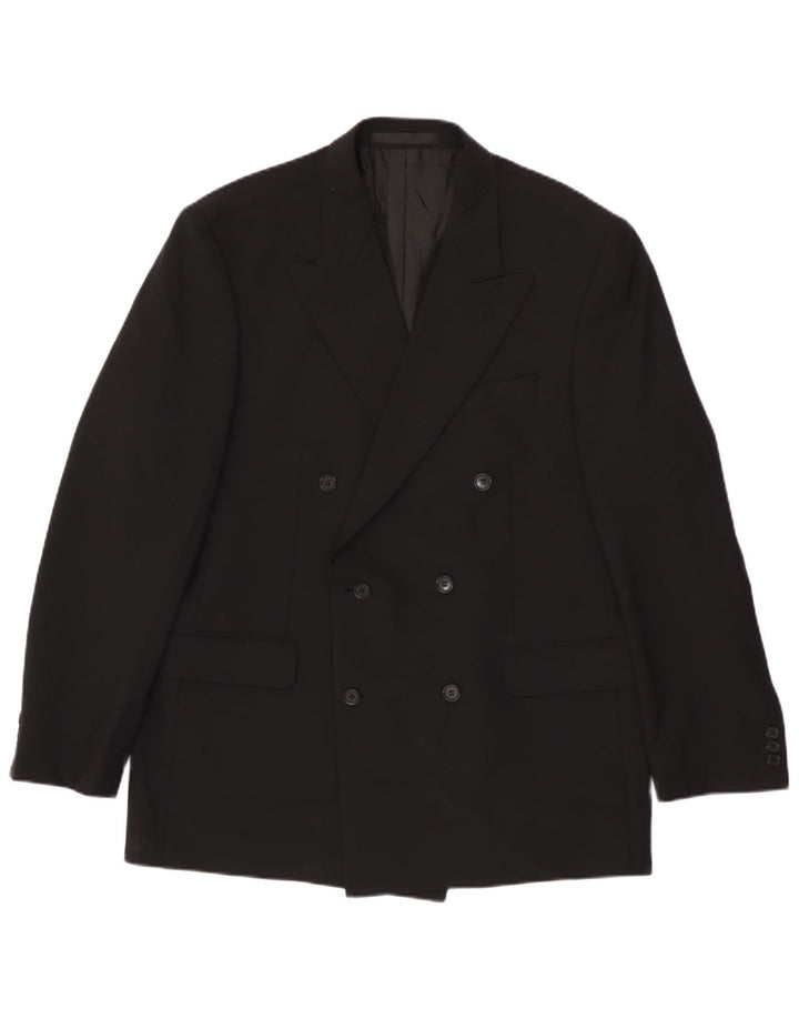 Marks & Spencer Chaqueta tipo blazer con doble botonadura para hombre UK 42 Large Black