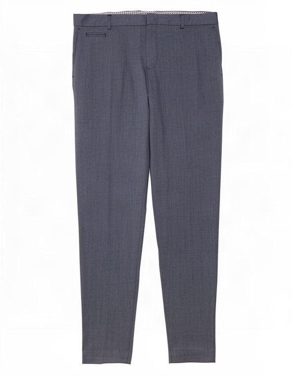 Zara Mens Slim Chino Pantalones EU 42 Large W32 L31 Azul Marino