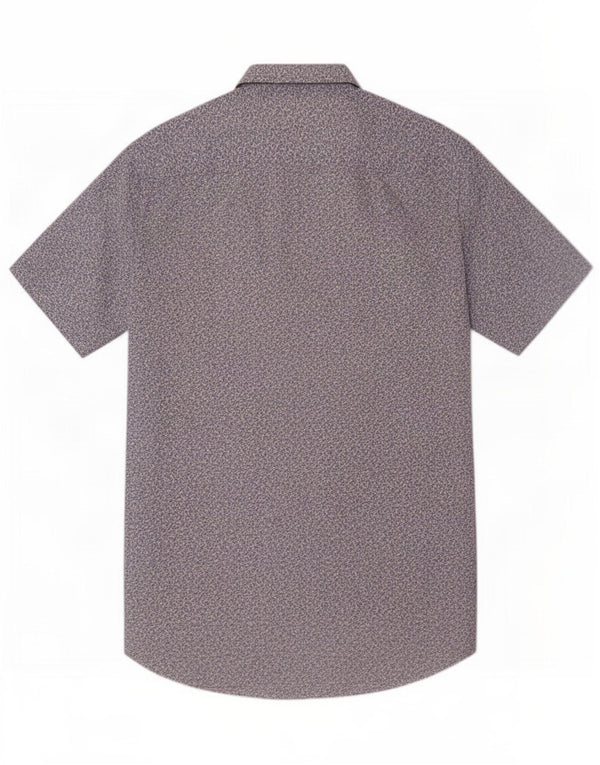 Tommy Hilfiger Camisa Regular Fit De Manga Corta Para Hombre Algodón Floral Azul Pequeño