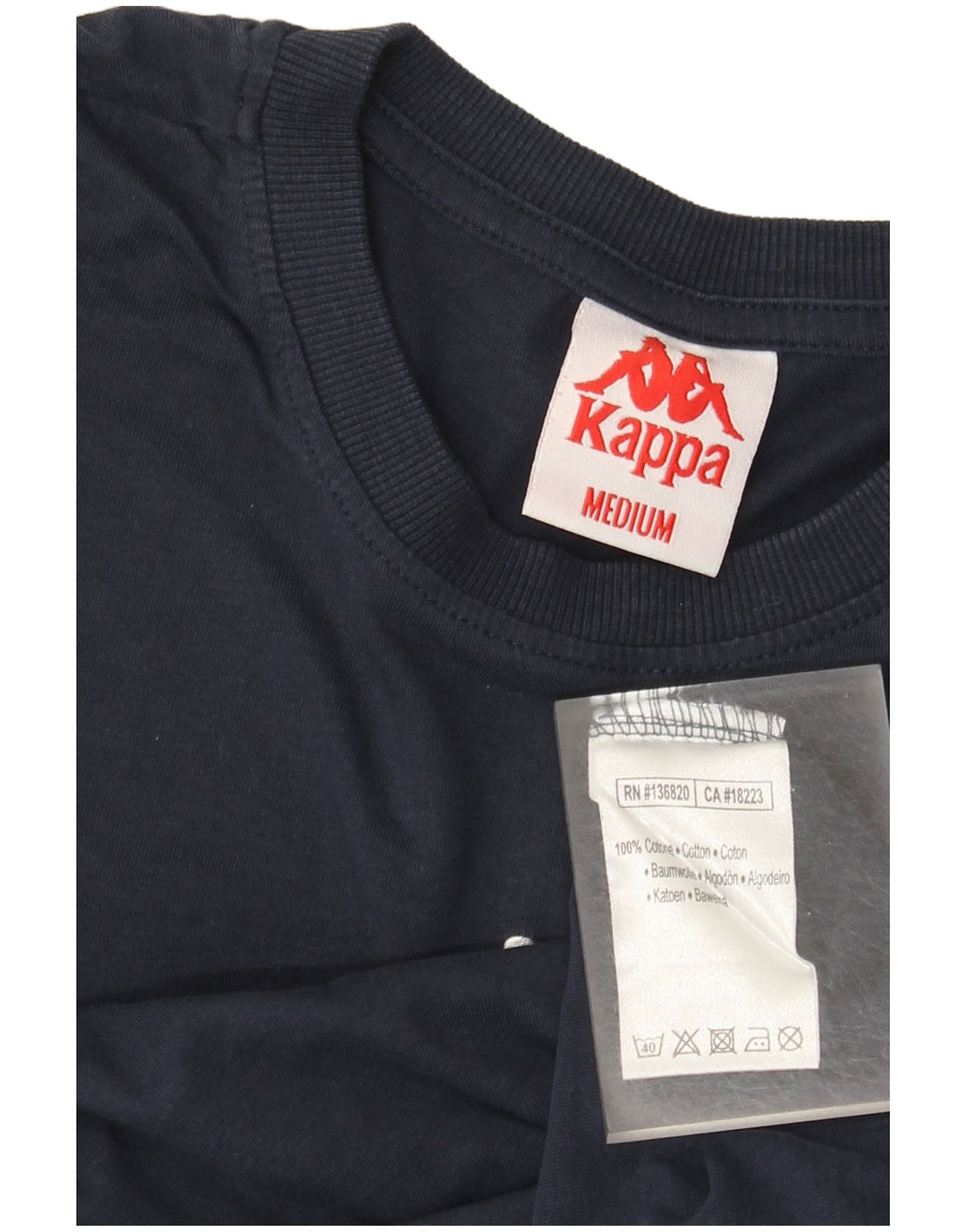 Kappa Hombre Top Manga Larga Medio Azul Marino Algodón