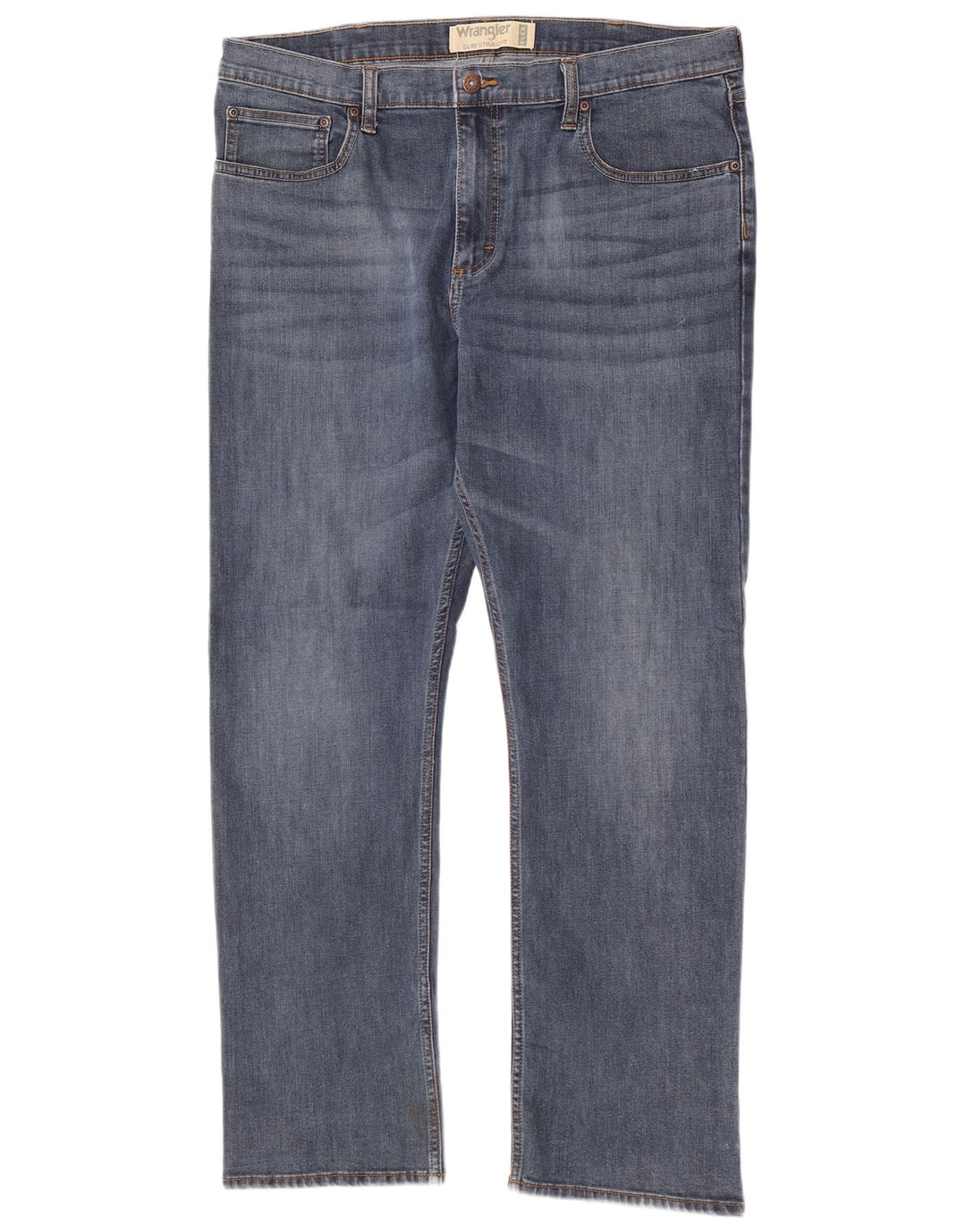 Wrangler Vaqueros rectos ajustados para hombre W38 L30 Azul