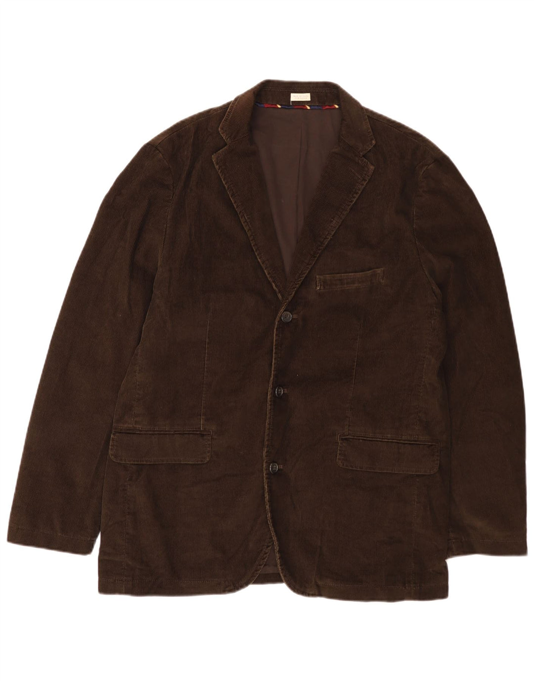 J. CREW Chaqueta tipo blazer de pana con 3 botones para hombre UK 40 Grande Algodón marrón