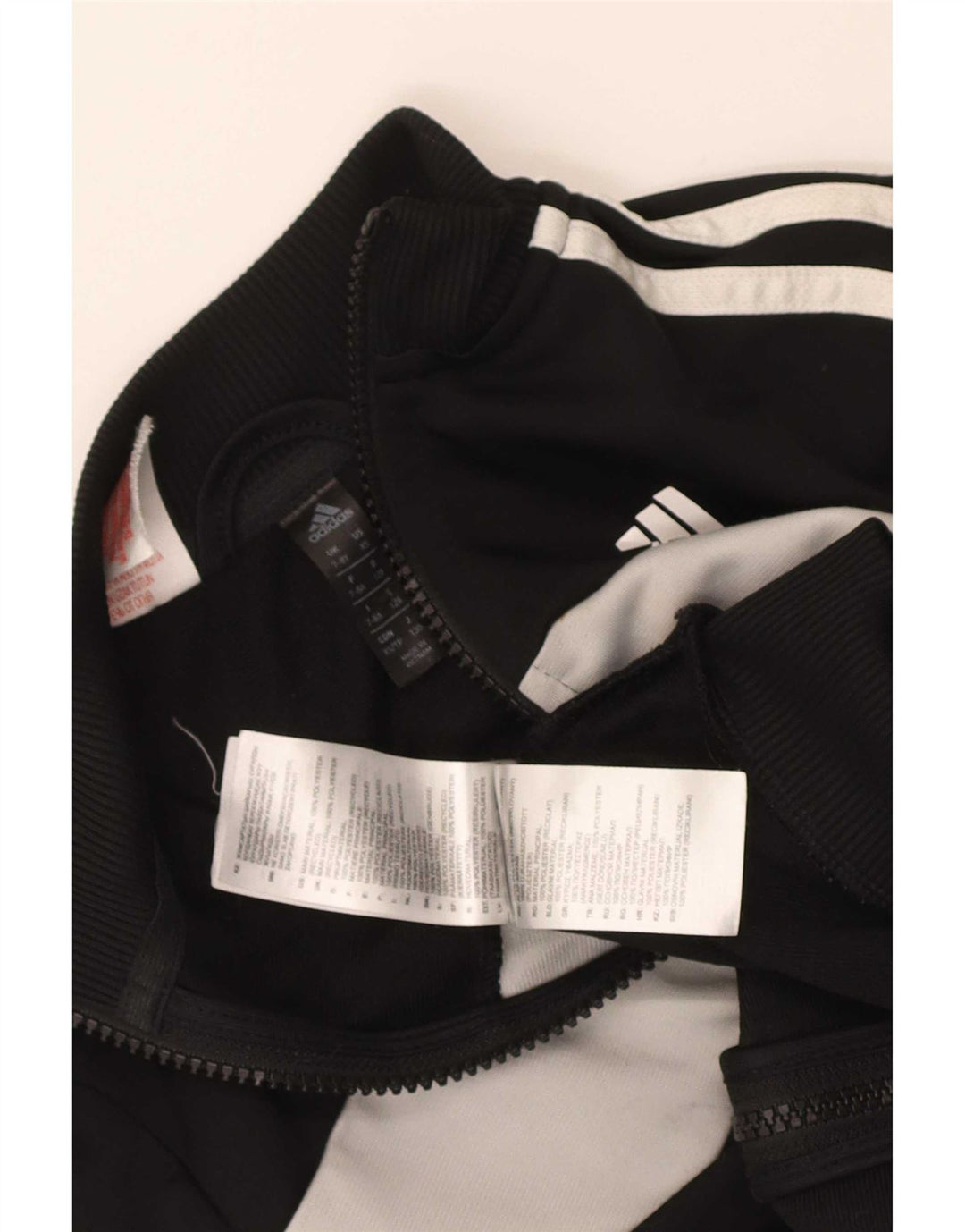 Adidas - Chaqueta de chándal para niño, 7-8 años, color negro, poliéster