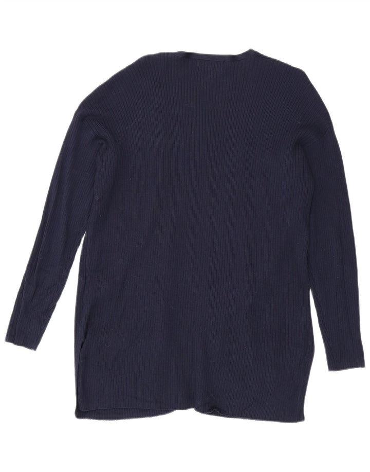 Marks & Spencer - Cárdigan largo para mujer, talla 40, tamaño mediano, azul marino