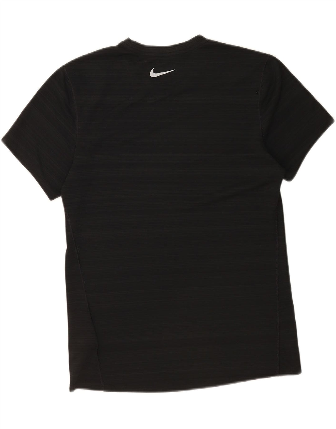 Camiseta Nike Dri Fit para hombre Top poliéster a rayas negras medianas