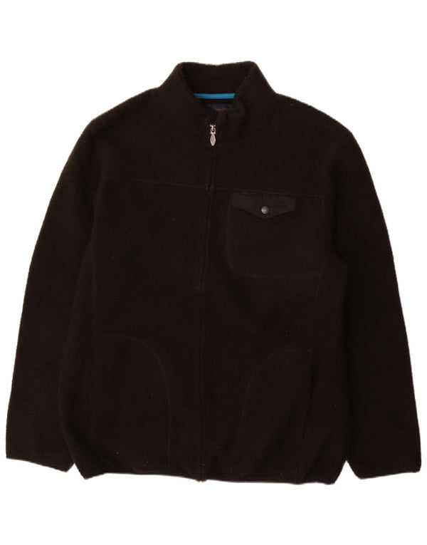 WEIRD FISH Chaqueta polar para hombre ES 42 XL Poliéster negro