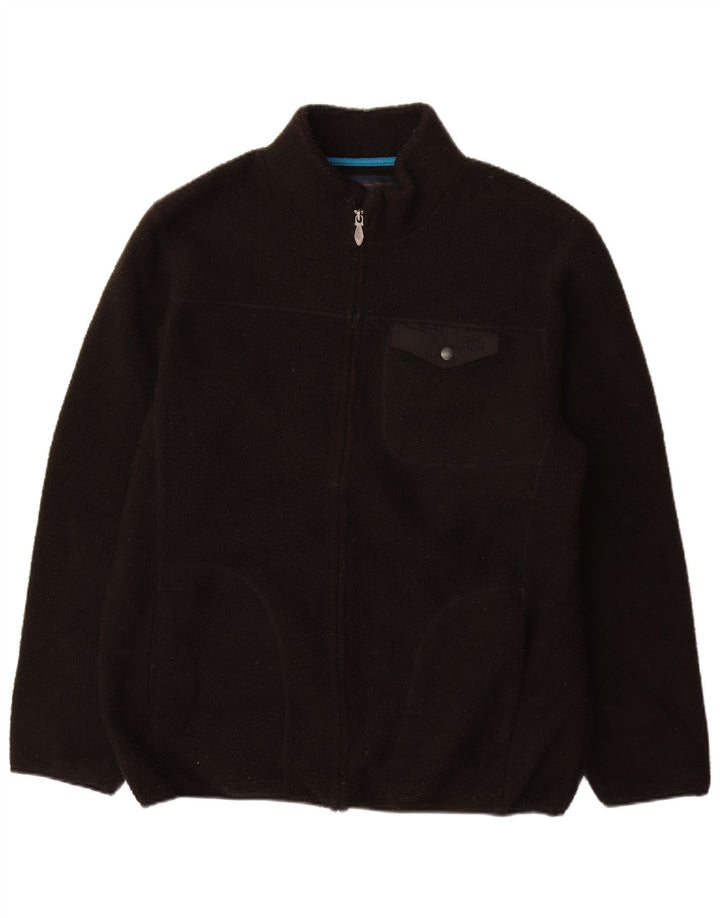 WEIRD FISH Chaqueta polar para hombre ES 42 XL Poliéster negro