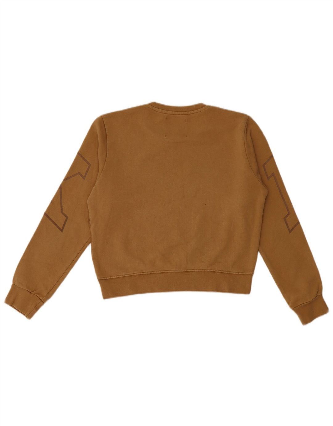 Pyrex Sudadera gráfica para mujer Jumper UK 6 XS Algodón marrón