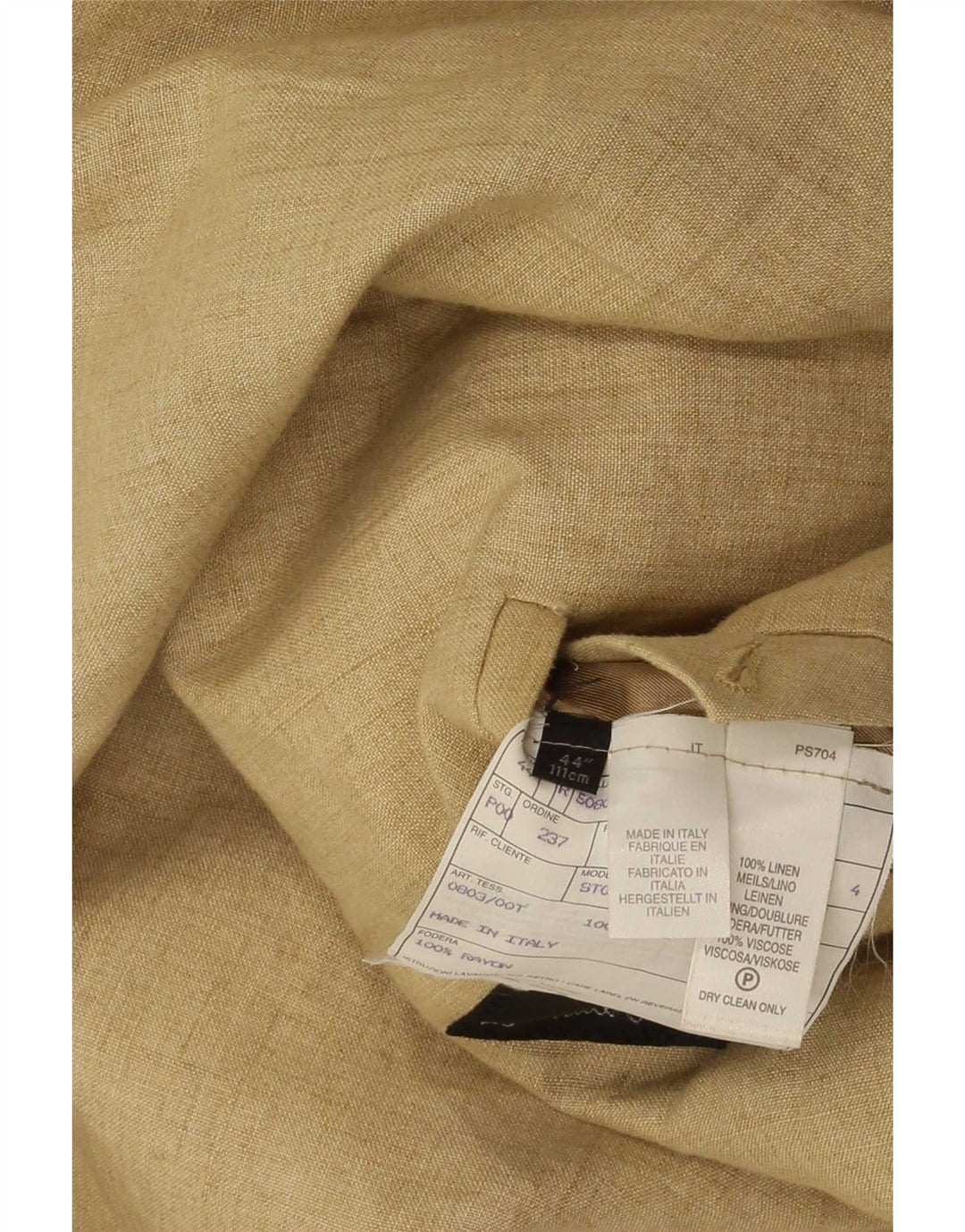 Paul Smith Chaqueta tipo blazer de 3 botones para hombre UK 44 2XL Lino beige