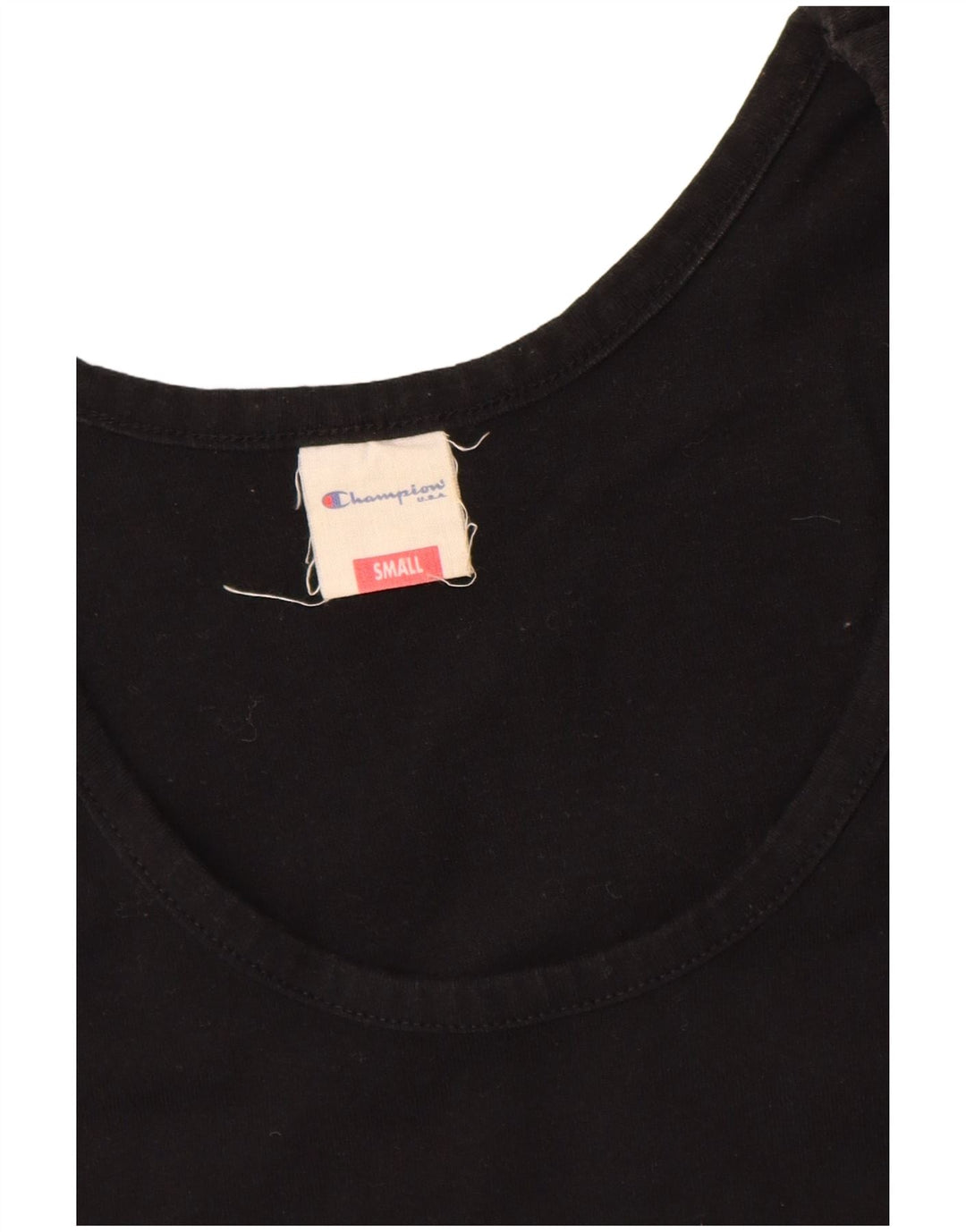 Champion Mujer Gráfico Chaleco Top UK 10 Small Negro