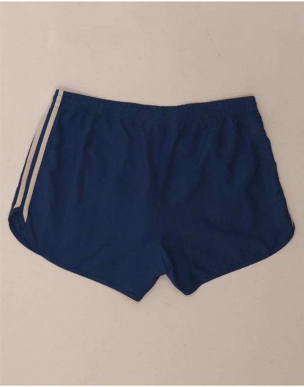 Adidas - Pantalones cortos deportivos para hombre, poliéster azul grande