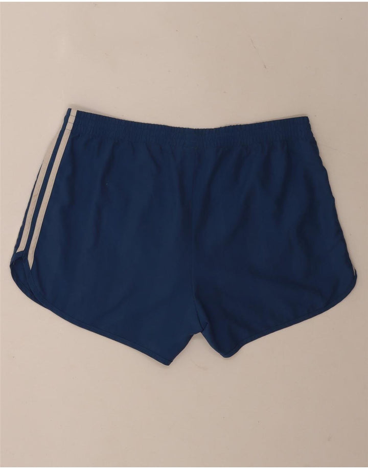Adidas - Pantalones cortos deportivos para hombre, poliéster azul grande