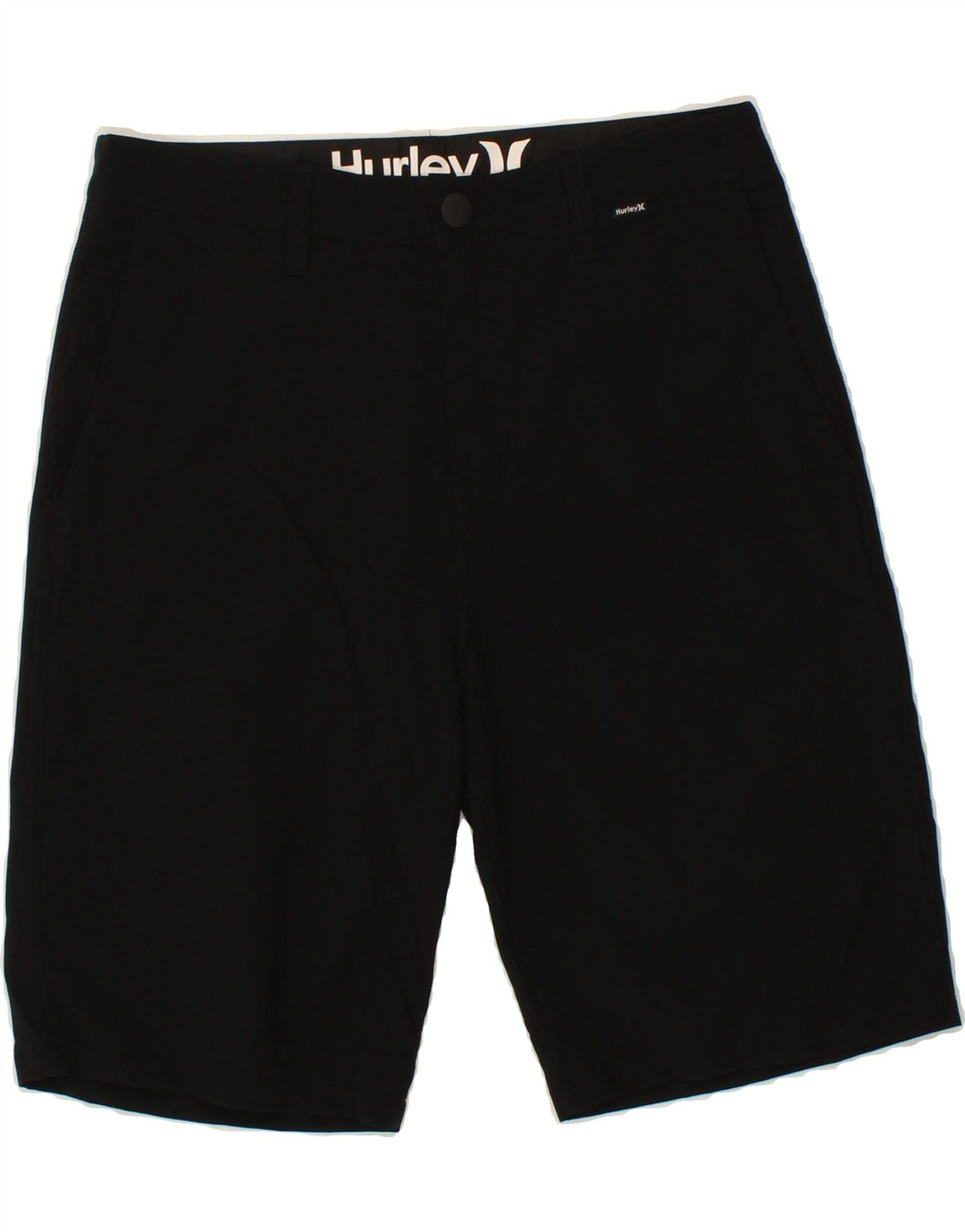 HURLEY Mens Chino Shorts W29 Small Black Polyester Vintage Hurley and Second-Hand Hurley from Messina Hembry 