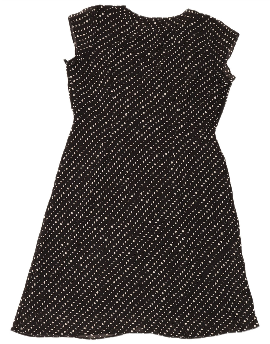 Wallis Vestido acampanado para mujer UK 20 2XL Poliéster con lunares negros