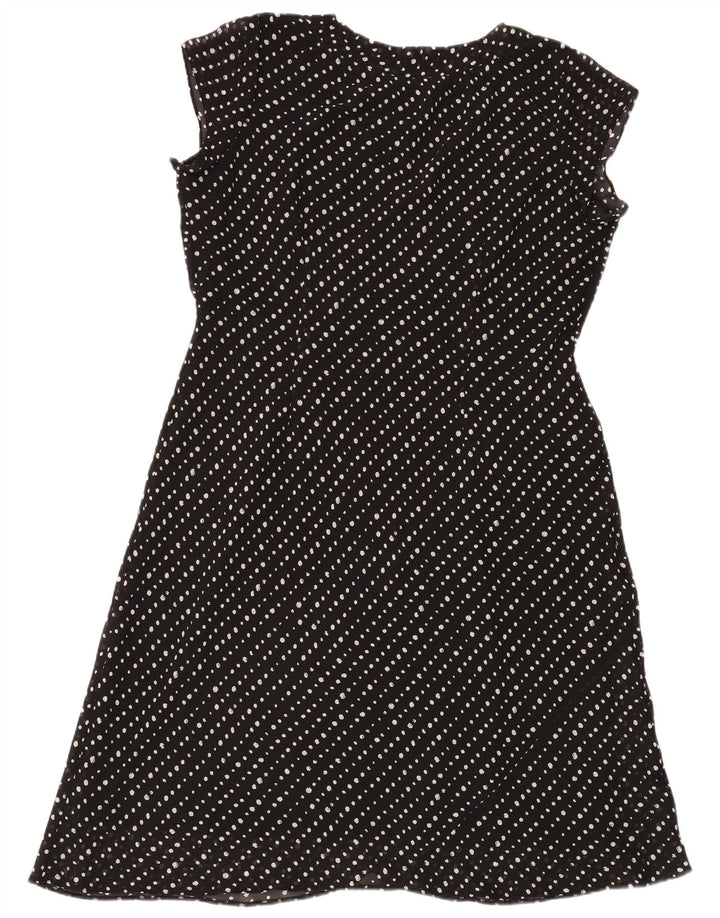 Wallis Vestido acampanado para mujer UK 20 2XL Poliéster con lunares negros