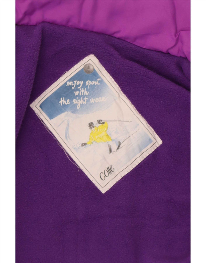 Colle Mono de esquí para mujer UK 40 Mediano Púrpura Colorblock