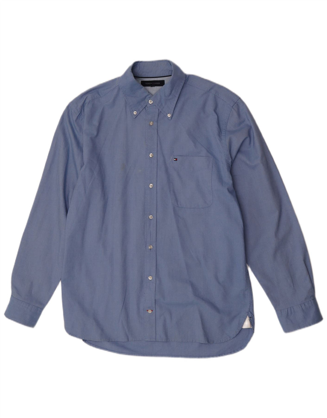 Camisa Tommy Hilfiger Hombre Grande Azul Algodón