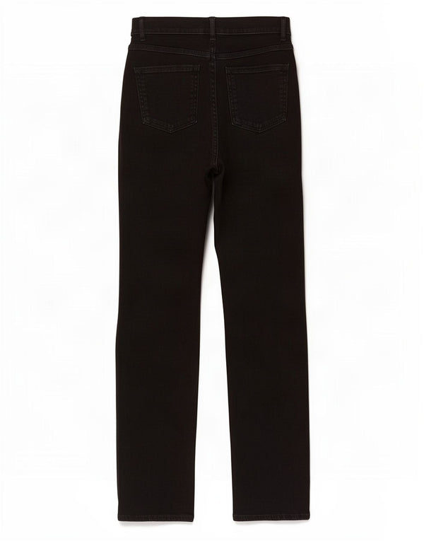 Marks & Spencer Vaqueros rectos para mujer UK 10 Small W28 L32 Algodón negro