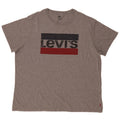 Levi's Camiseta gráfica para hombre Top 2XL Gris