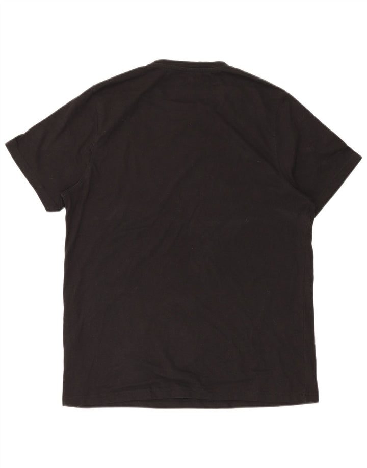 MOUNTAIN WAREHOUSE Camiseta gráfica para hombre Top Algodón negro mediano
