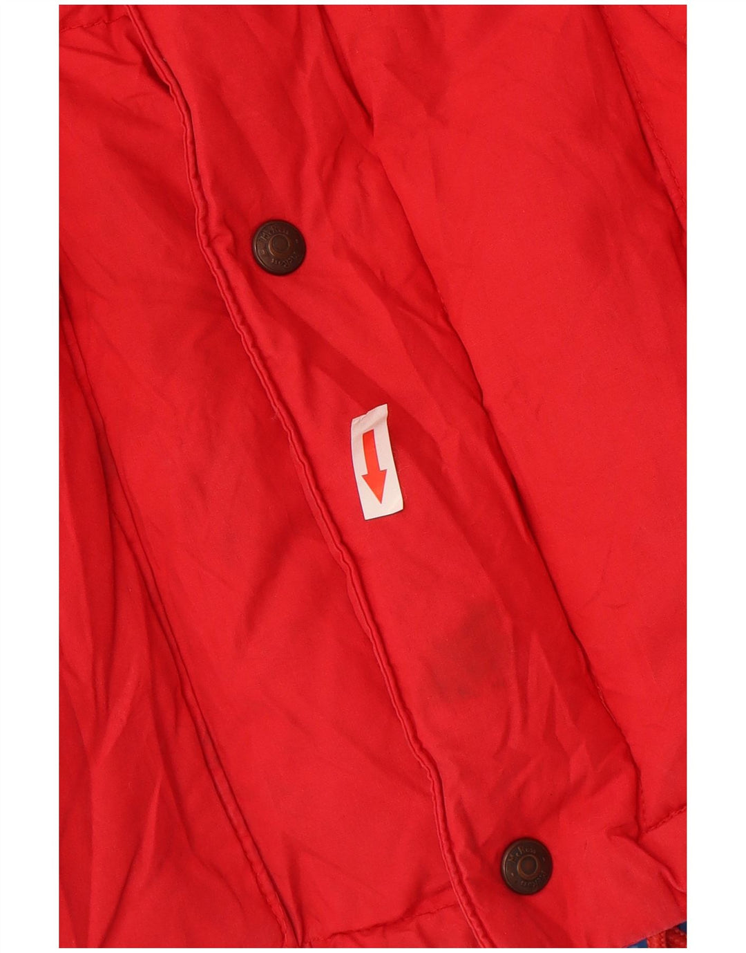 MC Ross Chaqueta acolchada con capucha para hombre UK 36 Small Red Cotton
