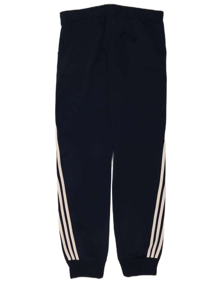 Adidas Mujer Chándal Pantalones Joggers UK 12 Medio Azul Marino Poliéster