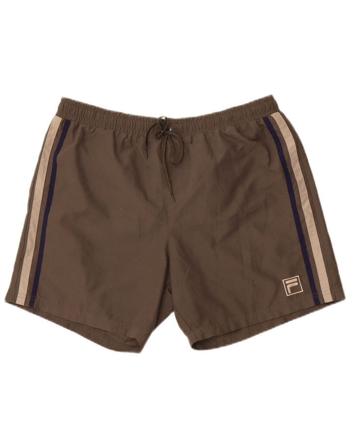 Fila Hombre Bañador Shorts Grande Caqui Poliéster