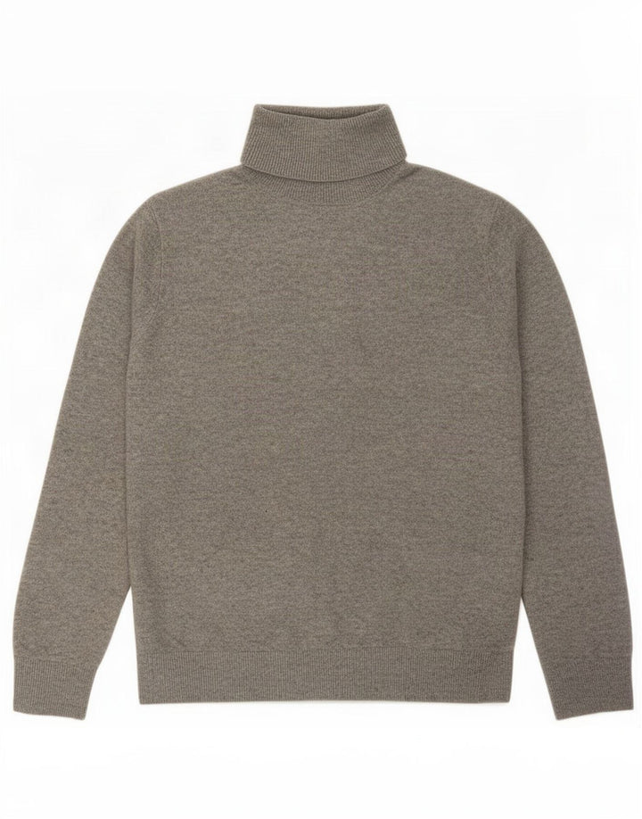 Marks & Spencer Suéter extragrande con cuello vuelto para mujer UK 10 Small Grey