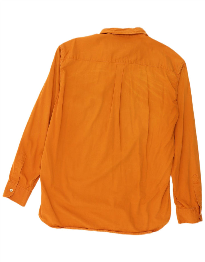 Camisa Carrera Hombre 2XL Algodón Naranja