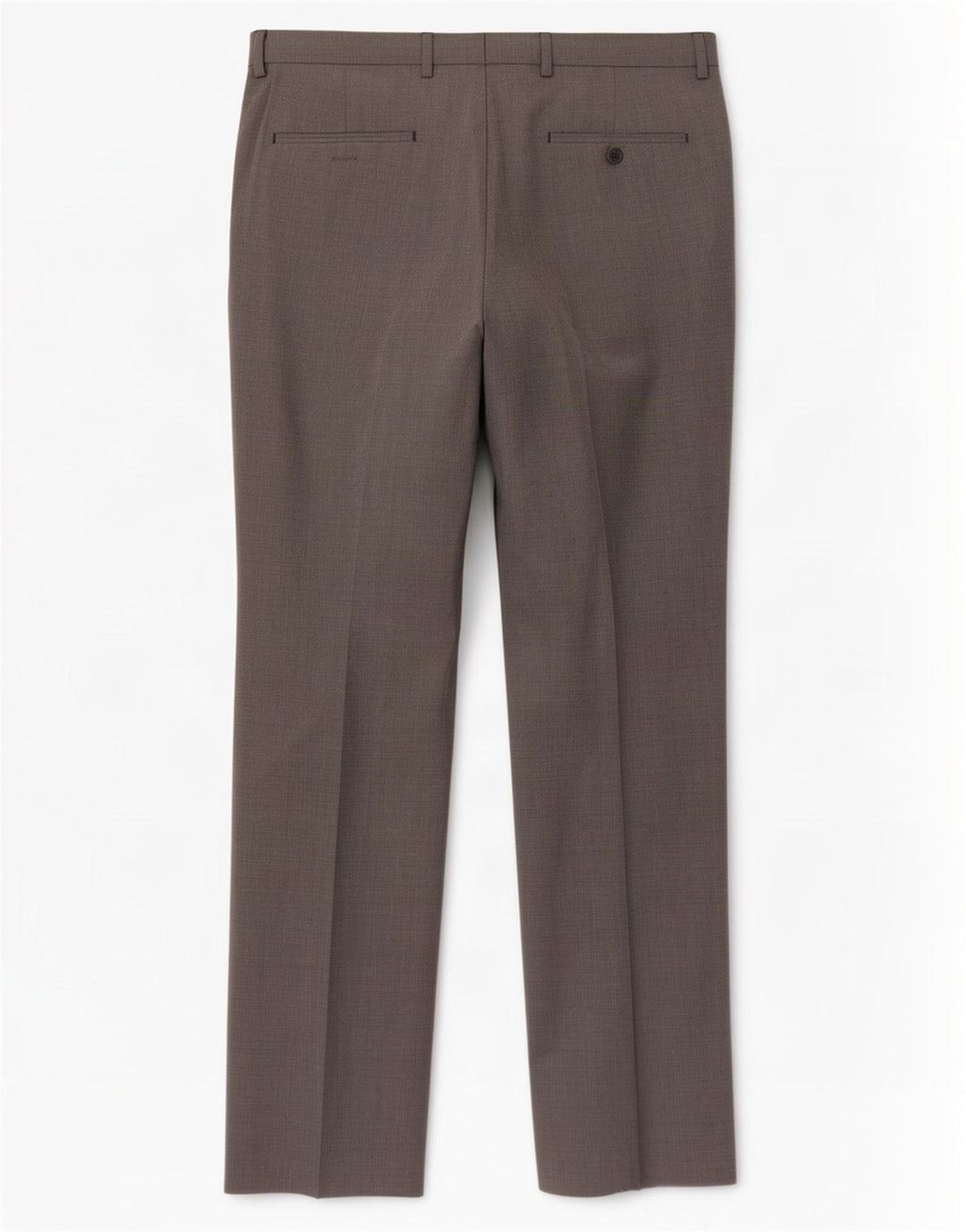 Marks & Spencer Pantalones informales de corte entallado para hombre W34 L33 Poliéster gris