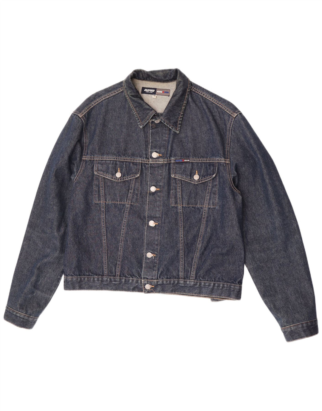 WPM Chaqueta vaquera para hombre UK 44 2XL Azul marino Algodón