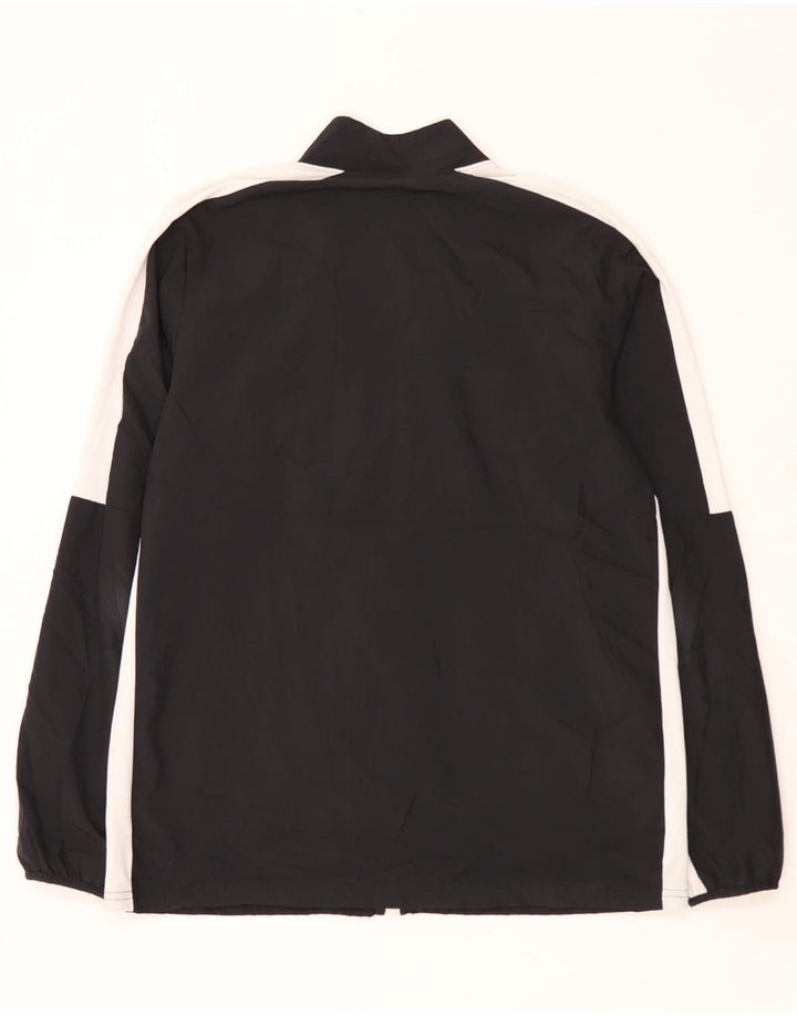 Nike Hombre Dri Fit Chándal Top Chaqueta Grande Negro Colorblock Poliéster