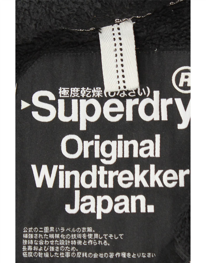 SUPERDRY Chaqueta cortavientos Windtrekker para hombre UK 46 3XL Poliéster negro
