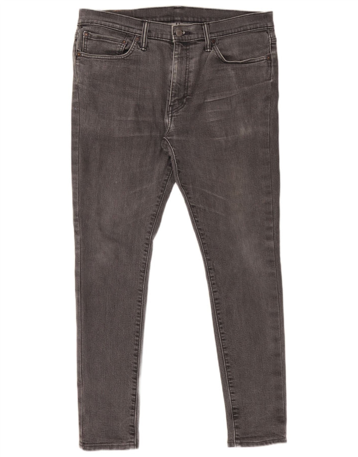 Levi's Hombre 511 Slim Jeans W36 L32 Algodón Gris