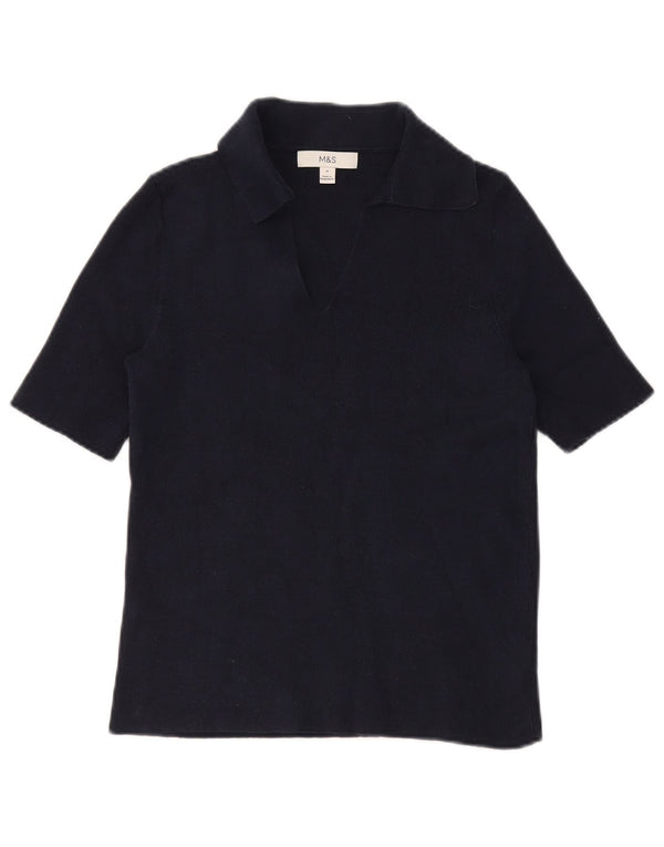 Marks & Spencer Polo para mujer UK 40 Mediano Azul marino Algodón