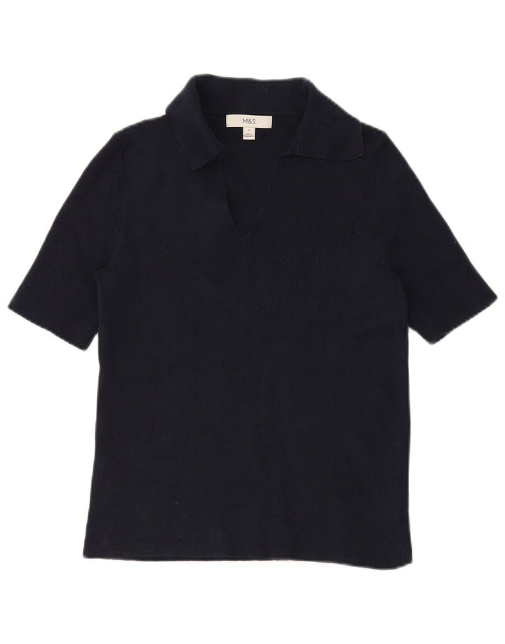 Marks & Spencer Polo para mujer UK 40 Mediano Azul marino Algodón