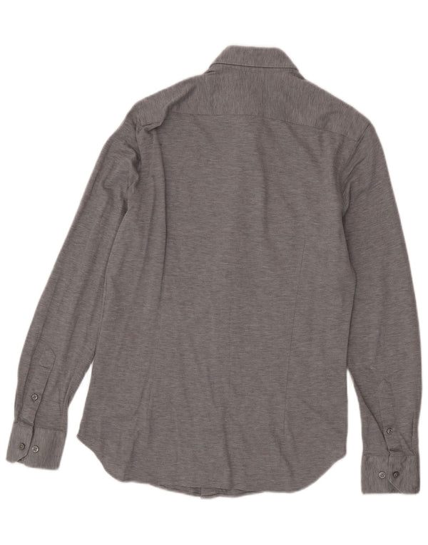 Camisa Massimo Dutti Hombre Small Gris Algodón