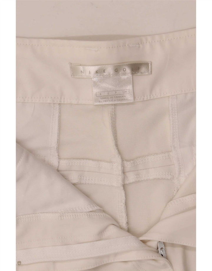 Nike Golf Graphic Chino Shorts para Mujer Pequeño W28 Poliéster Floral Blanco