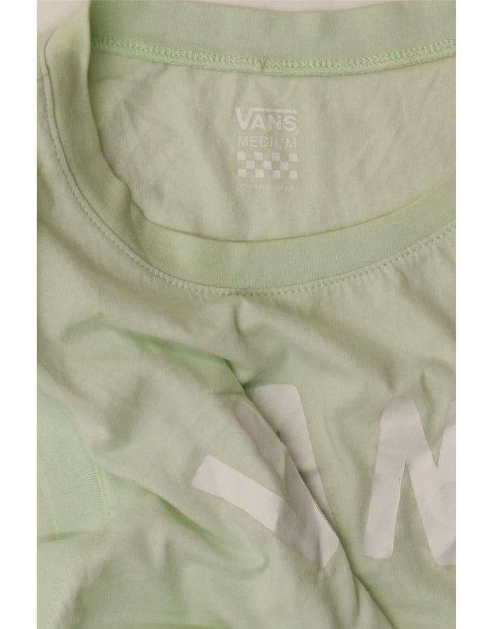Vans Mujer Gráfico Chaleco Top UK 12 Verde Medio