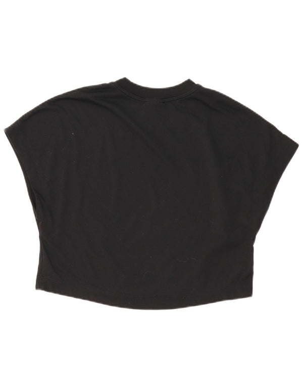 NIKE Camiseta corta gráfica para mujer UK 44 Mediano Negro Poliéster