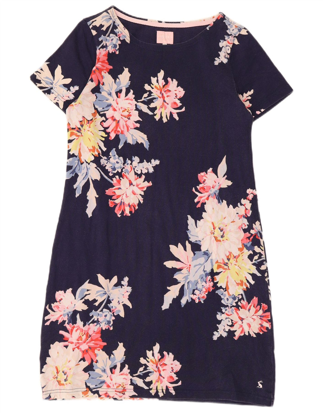 JOULES Vestido tubo para mujer UK 40 Mediano Azul marino Floral Algodón