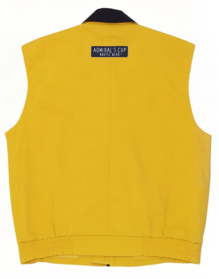 Carlo Colucci Chaqueta utilitaria para hombre IT 50 Algodón amarillo grande