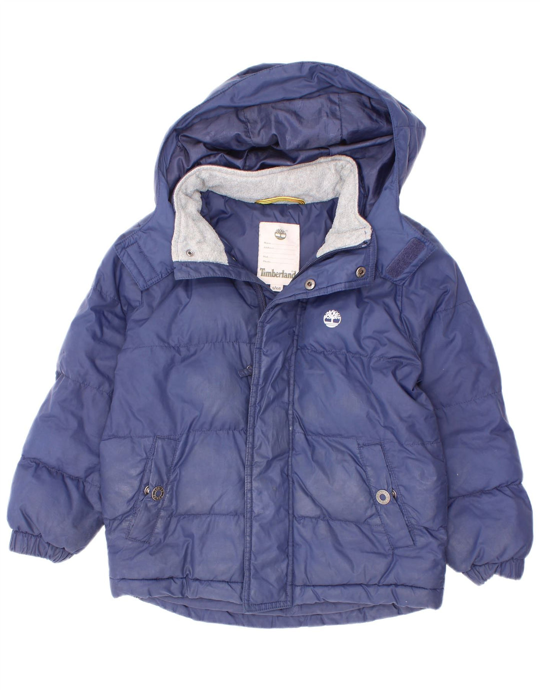 Timberland Chaqueta Acolchada Con Capucha Niño 4-5 Años Azul Marino Poliéster