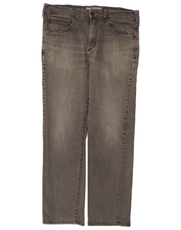Lee Vaqueros Rectos Serie Moderna para Hombre W36 L32 Algodón Gris