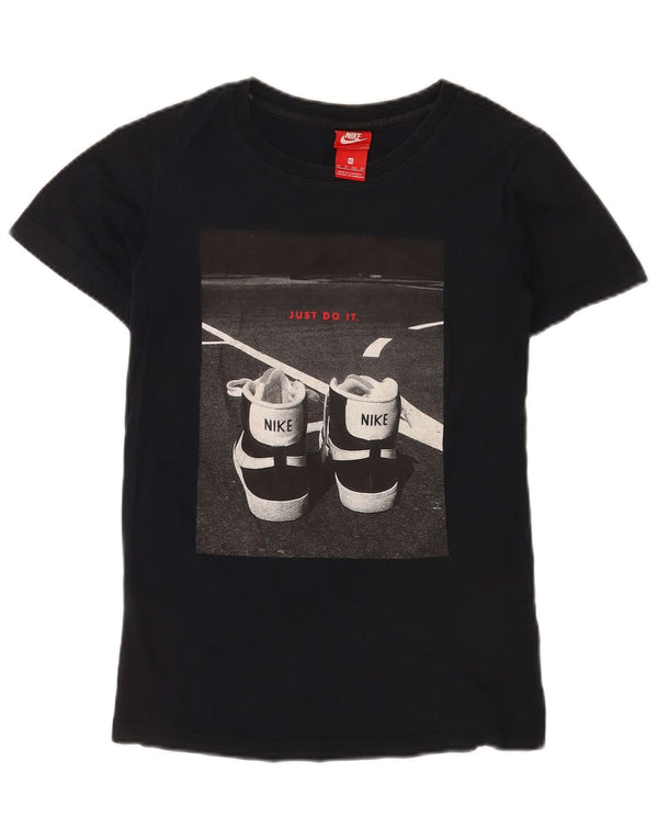 Nike Camiseta gráfica para hombre Top XS Azul marino Algodón