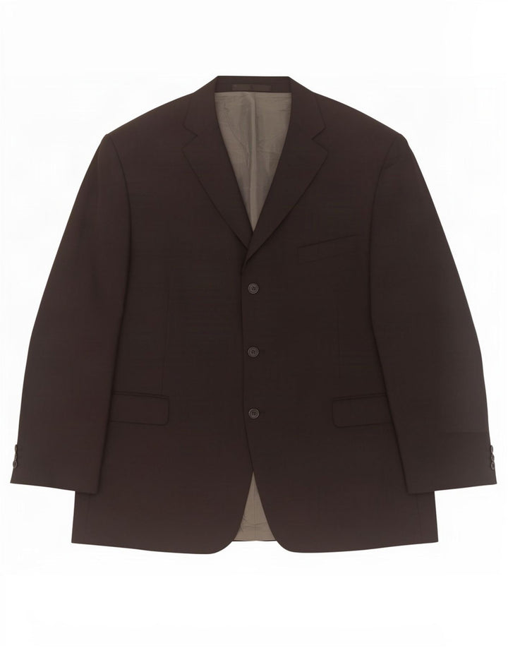 Marks & Spencer Chaqueta tipo blazer de 3 botones para hombre UK 48 2XL Poliéster negro