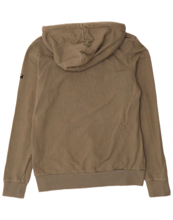 Superdry Jersey con capucha extragrande y gráfico para mujer Reino Unido 10 Small Algodón caqui