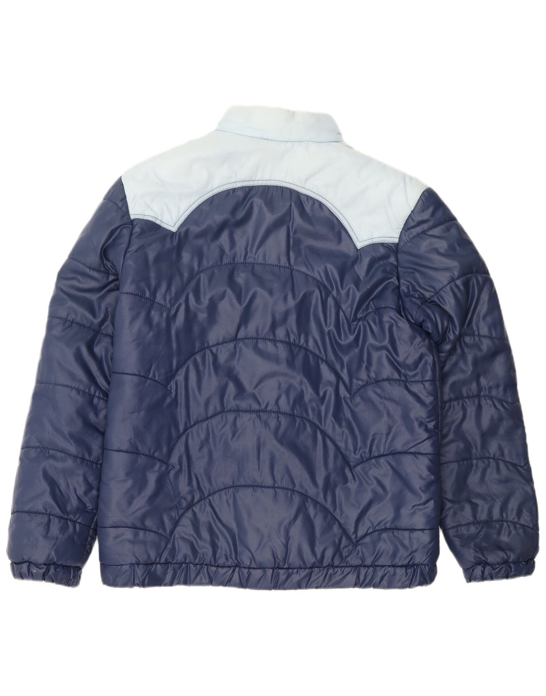 Chaqueta acolchada vintage para hombre IT 54 2XL Poliamida azul marino