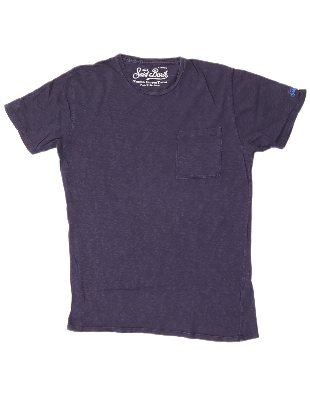 MC2 SAINT BARTH Camiseta Hombre Top Medium Azul Marino Algodón Moteado