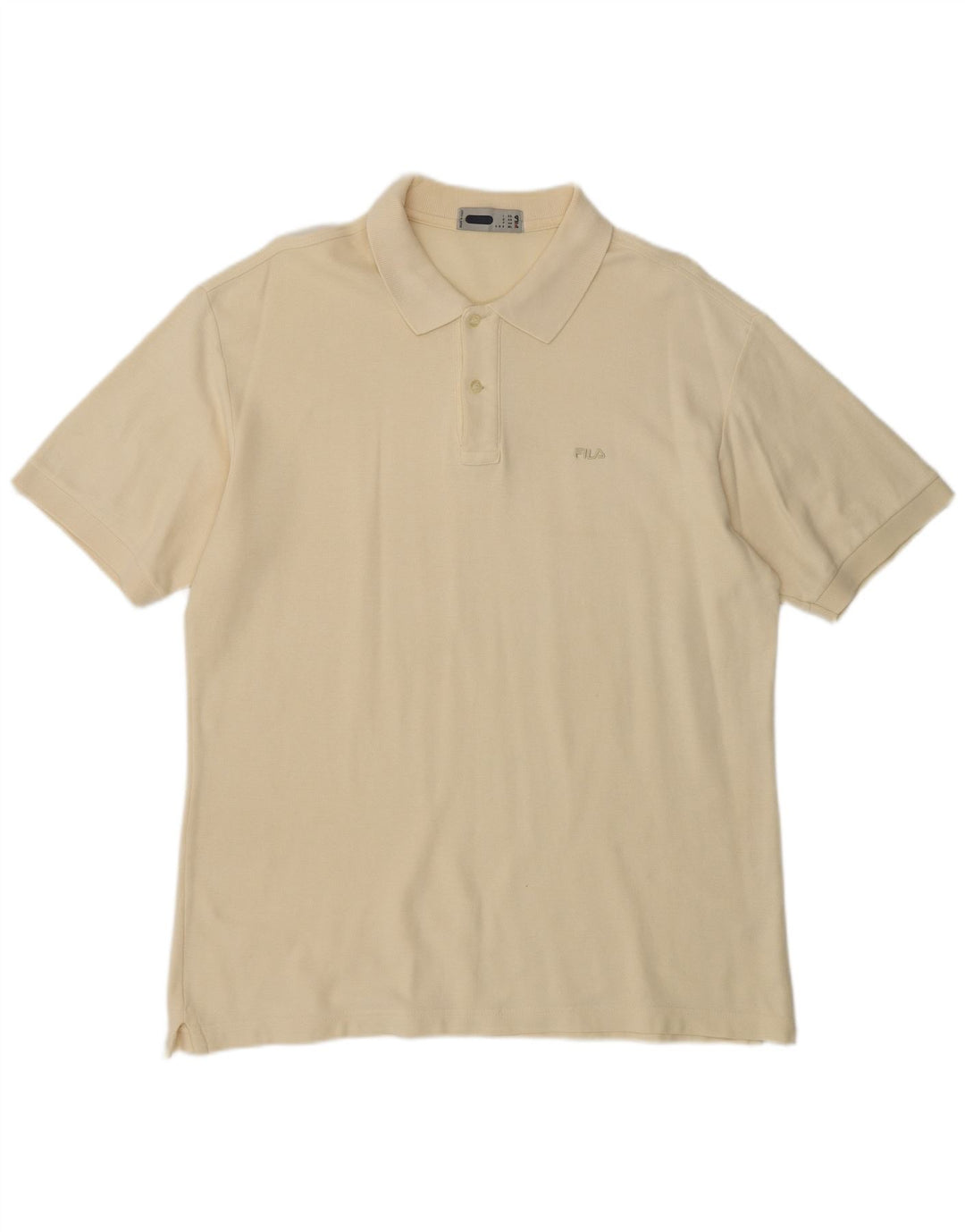 FILA Polo para hombre IT 52 Large Amarillo